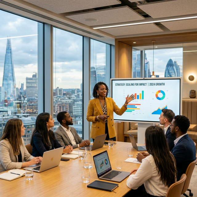 Female Founder Presenting